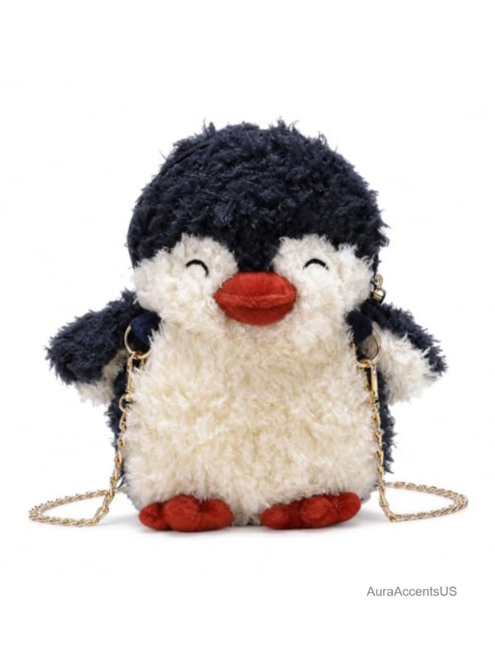 Plush Penguin Crossbody Bag Fluffy Novelty Shoulder Purse Kawaii Women Handbag